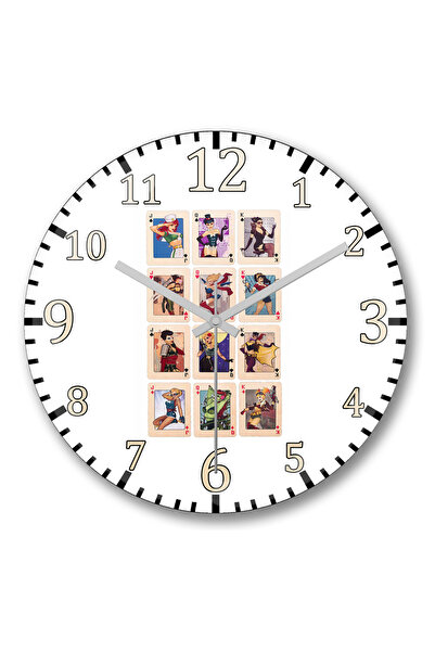 BASKI DÜNYASI كما ساعة حائط Poderosas من الزجاج الحقيقي المنحني