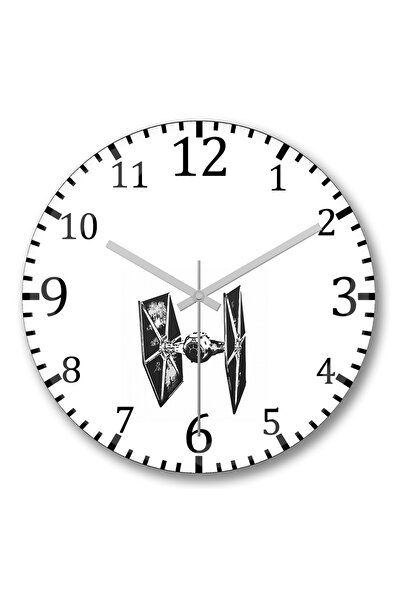 BASKI DÜNYASI ساعة حائط ثريشينهو من الزجاج الحقيقي المنحني