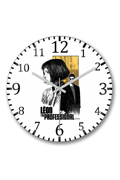 BASKI DÜNYASI Ρολόι τοίχου Leon The Professional, κυρτό από αληθινό γυαλί