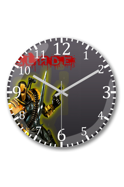 BASKI DÜNYASI ساعة حائط سليد من الزجاج الحقيقي المنحني