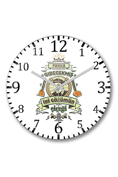 BASKI DÜNYASI ساعة حائط ملك الصرف الصحي من الزجاج الحقيقي