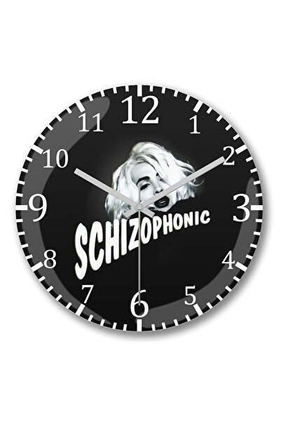 BASKI DÜNYASI ساعة حائط نونو شيزيفونيك من الزجاج الحقيقي المنحني