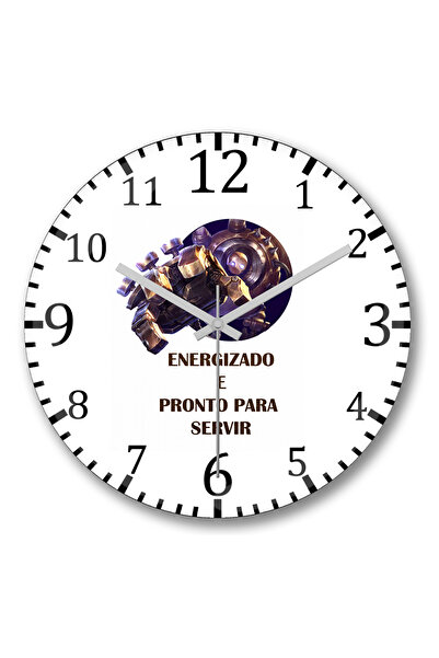 BASKI DÜNYASI Guardian أعمى تطور في ساعة الحائط الأسطورية المنحنية من الزجاج الحقيقي