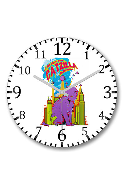 BASKI DÜNYASI Ceas de perete Catizila din sticlă autentică bombată