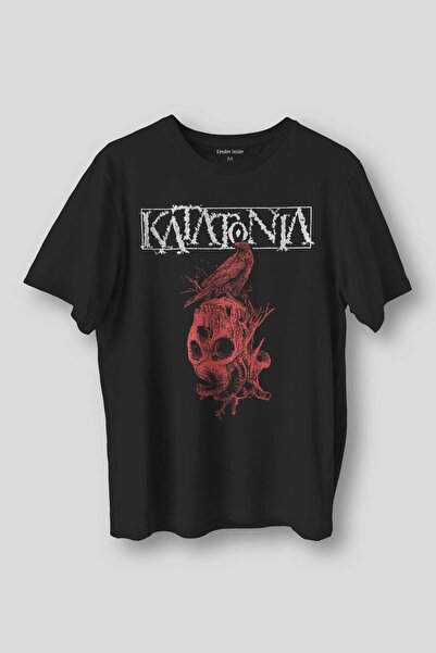 Kendim Seçtim Tricou negru cu imprimeu Katatonia Doom Metal Music, cu croiala...