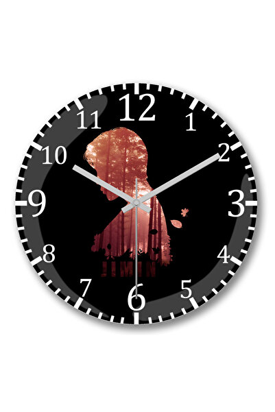 BASKI DÜNYASI Ceas de perete Bts Jimin din sticlă autentică bombată