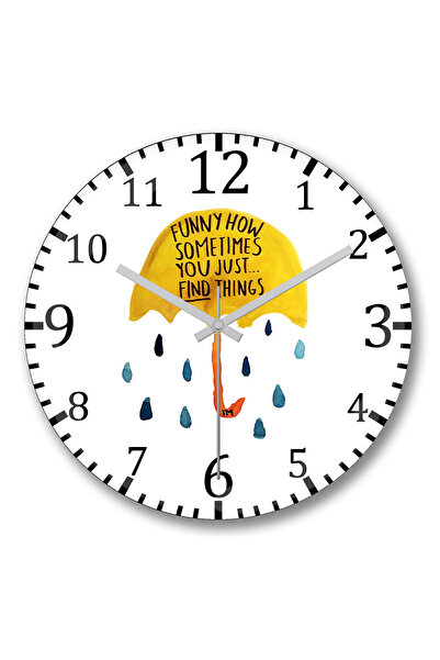 BASKI DÜNYASI Ceas de perete How i Meet you Mother Umbrella din sticlă autent...