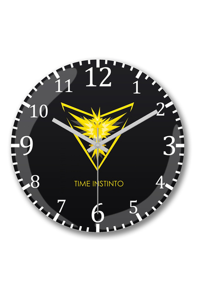 BASKI DÜNYASI ساعة حائط تايم إنستينتو من الزجاج الطبيعي المنحني