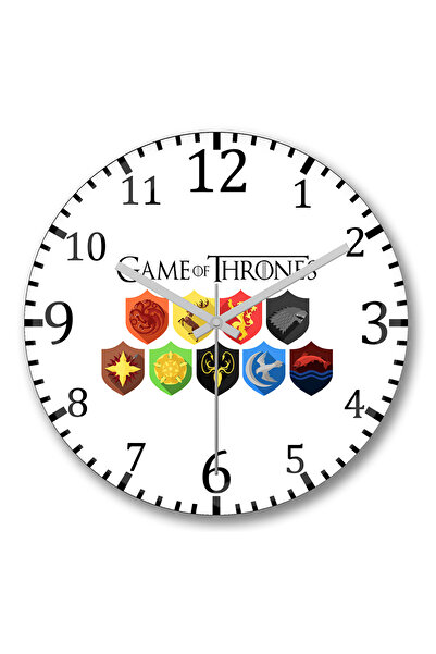 BASKI DÜNYASI Ceas de perete Game Of Thrones4 din sticlă autentică bombată