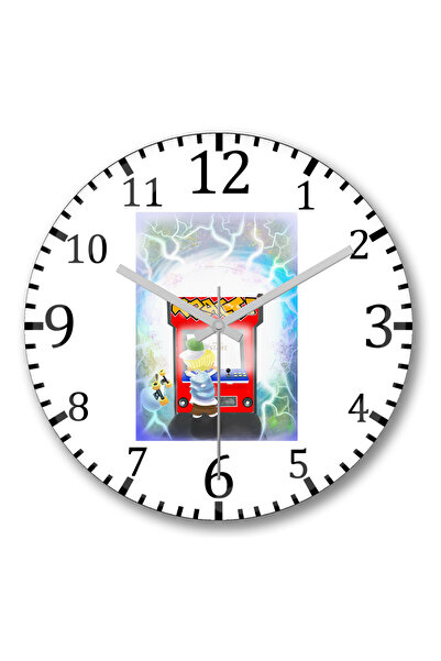 BASKI DÜNYASI Ρολόι τοίχου Sk Life Convex Real Glass