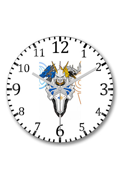 BASKI DÜNYASI Ceas de perete Omegamon din sticlă autentică bombată