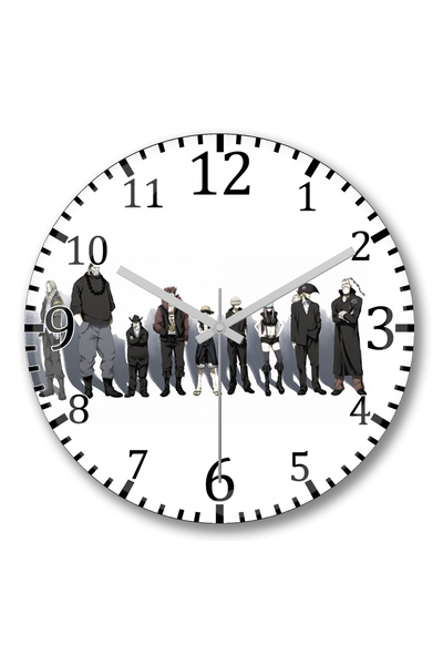 BASKI DÜNYASI Piratas - ساعة حائط من قطعة واحدة من الزجاج الحقيقي المنحني