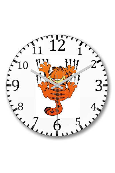 BASKI DÜNYASI ساعة حائط Gref من الزجاج الحقيقي المنحني