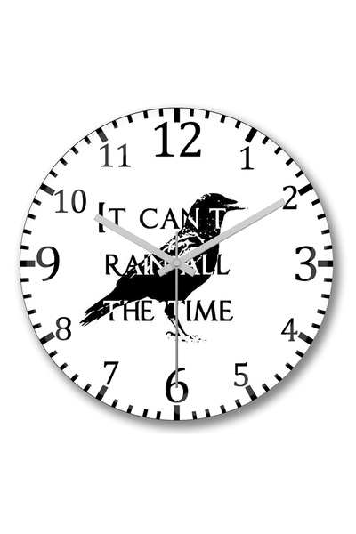 BASKI DÜNYASI ساعة حائط الرجل الحديدي من الزجاج الحقيقي المنحني