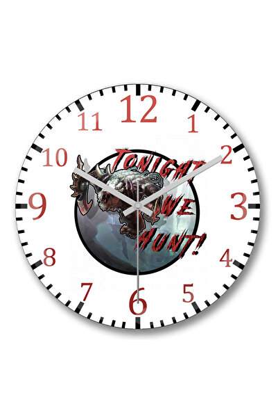 BASKI DÜNYASI الليلة نحن نطارد جامعة الأساطير ساعة الحائط الزجاج الحقيقي المنحني