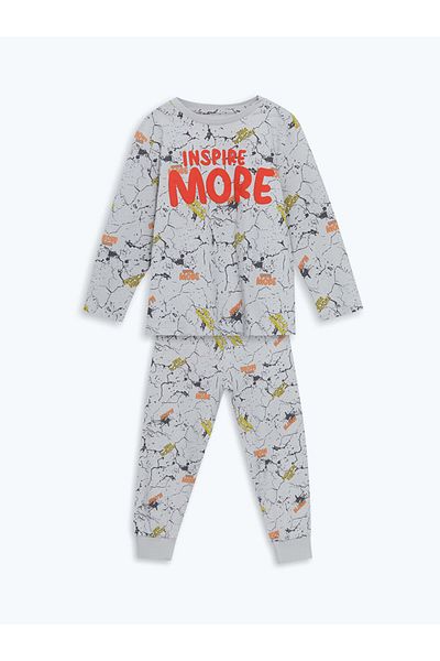 LC Waikiki Lcw Kids Crew Neck Boy Pajamas Set