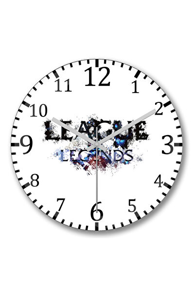BASKI DÜNYASI Ceas de perete League Of Legends din sticlă autentică bombată