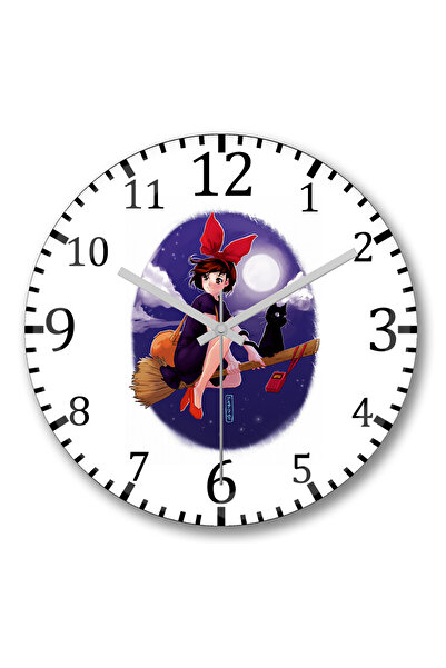 BASKI DÜNYASI ساعة حائط Bruxinha من الزجاج الحقيقي المنحني