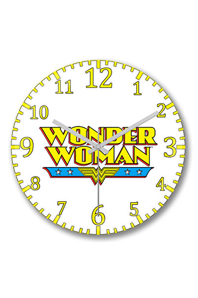 BASKI DÜNYASI ساعة حائط Marvel Wunder من الزجاج الحقيقي المنحني