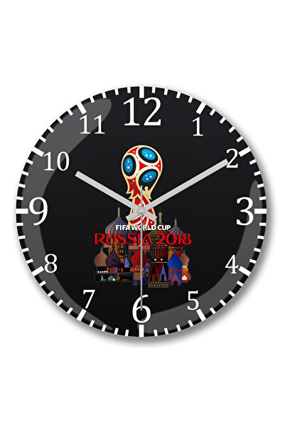 BASKI DÜNYASI ساعة حائط Kp Copa من الزجاج الحقيقي المنحني