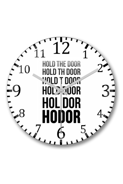 BASKI DÜNYASI Ρολόι τοίχου Hodorr Convex Real Glass