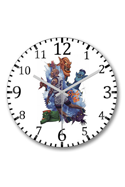 BASKI DÜNYASI Ceas de perete Ople Space Jam din sticlă autentică bombată