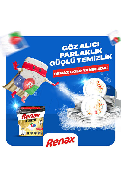 RENAX Gold Bulaşık Makinesi Kapsülü 70 Li