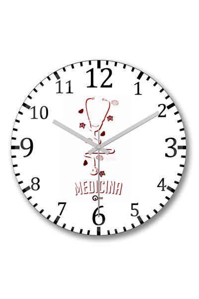 BASKI DÜNYASI Стена часовник Bombeli Gercek Cam стетоскоп