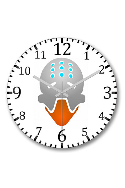 BASKI DÜNYASI Ceas de perete Zenyatta din sticlă autentică bombată