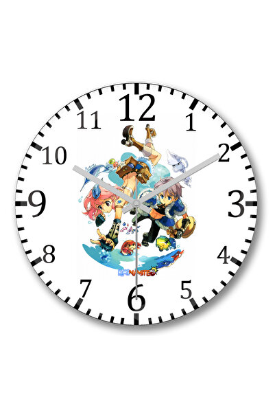 BASKI DÜNYASI ساعة حائط Thor Contest of Champions من الزجاج الحقيقي المنحني