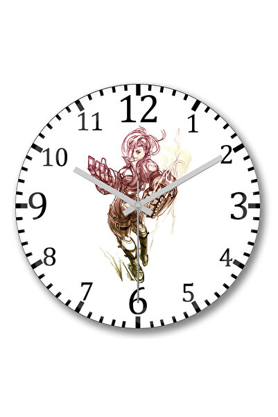 BASKI DÜNYASI Ρολόι τοίχου League of Legends Riven με κυρτό γυαλί