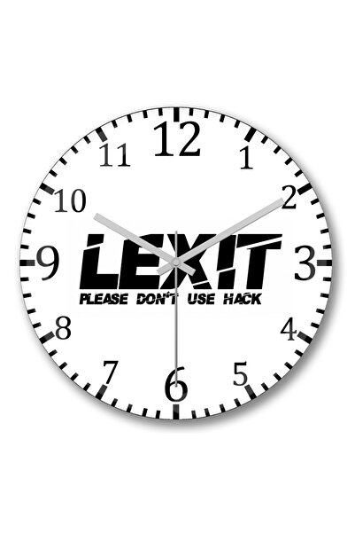 BASKI DÜNYASI Ceas de perete Lexit din sticlă autentică bombată