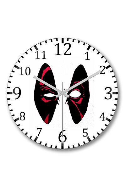 BASKI DÜNYASI Ceas de perete Dealpool1 din sticlă autentică bombată