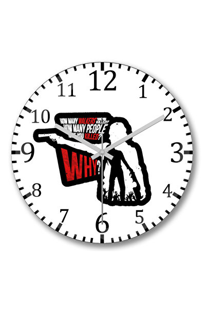 BASKI DÜNYASI ثلاثة أسئلة بسيطة ساعة حائط من الزجاج الحقيقي المنحني