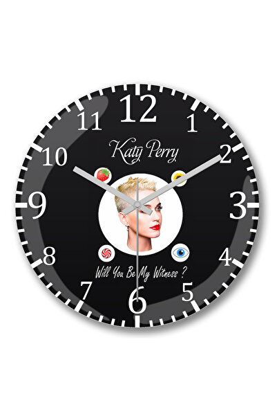 BASKI DÜNYASI Ceas de perete Katy Perry Witness din sticlă de verități autentică