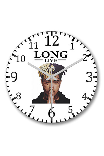 BASKI DÜNYASI Ceas de perete Tentacion Vida Longa Long Live din sticlă autent...