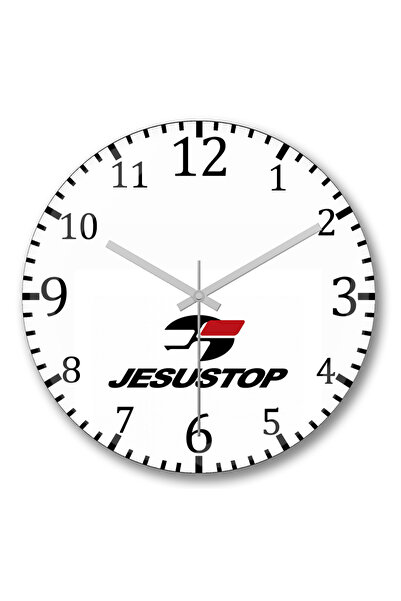 BASKI DÜNYASI Ceas de perete Jesus Top din sticlă autentică bombată