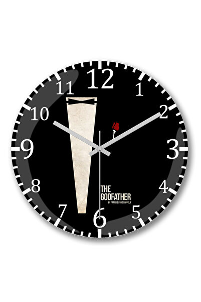 BASKI DÜNYASI Ceas de perete The Godfather Part II din sticlă autentică bombată