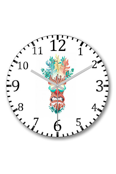 BASKI DÜNYASI ساعة حائط Nerd Stock Uka Uka Crash Bandicoot من الزجاج الحقيقي ...