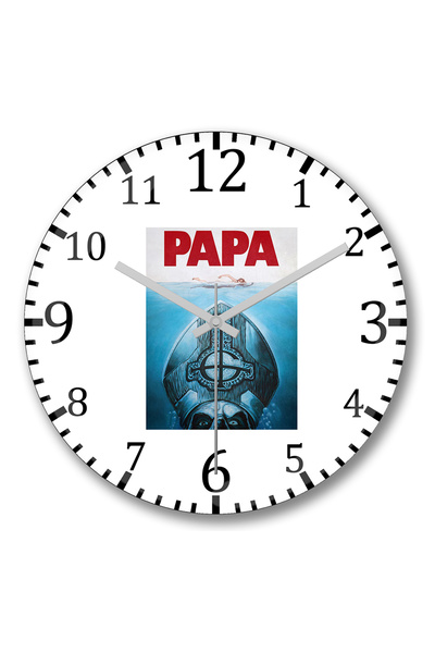 BASKI DÜNYASI Ceas de perete Papa Ghost Bc din sticlă autentică bombată