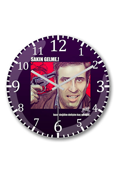 BASKI DÜNYASI Ceas de perete Kemal Sunal Bombacı Mülayim din sticlă autentică...