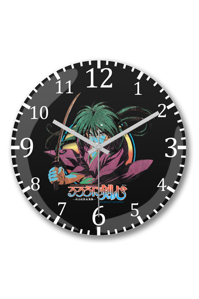 BASKI DÜNYASI ساعة حائط روروني كينشين من الزجاج الحقيقي المنحني