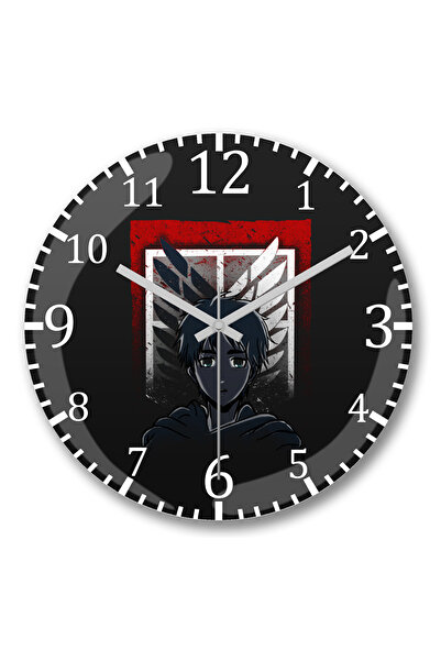 BASKI DÜNYASI Ceas de perete Attack On Titan Human Hope din sticlă autentică ...