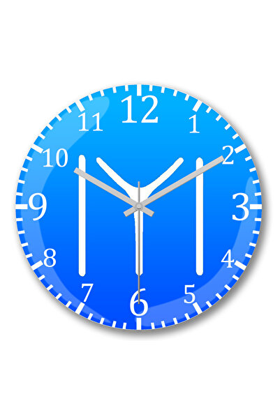 BASKI DÜNYASI ساعة حائط بشعار علم Kayi Boyu من الزجاج الحقيقي المنحني