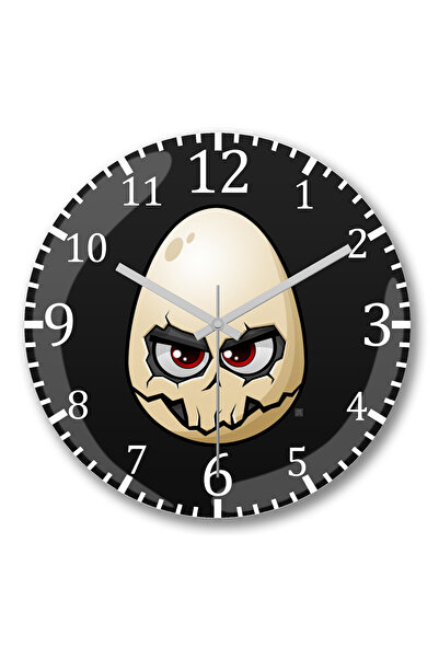 BASKI DÜNYASI ساعة حائط لطيفة على شكل طيور براينسكولي من الزجاج الحقيقي