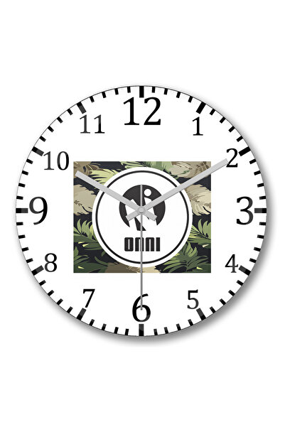 BASKI DÜNYASI ساعة حائط فلوريدو من الزجاج الحقيقي المنحني