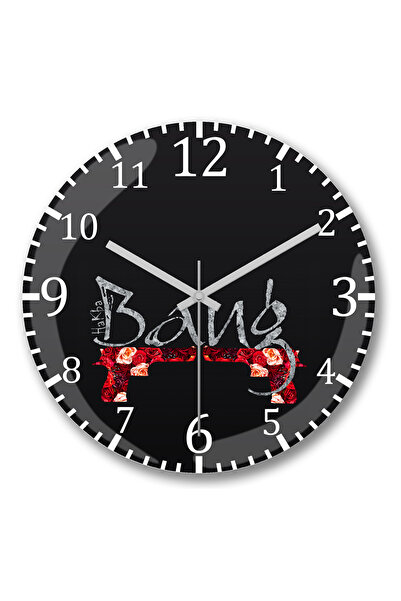 BASKI DÜNYASI Ceas de perete The Big Bang Theory Beatles din sticlă de verită...