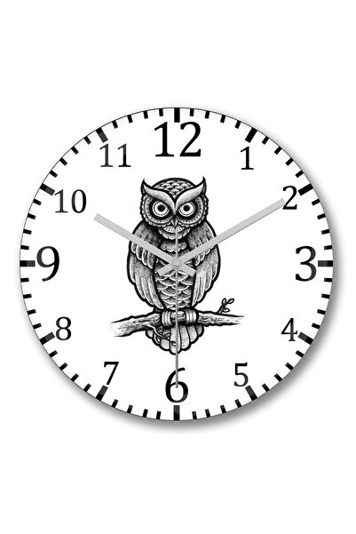 BASKI DÜNYASI Ceas de perete Jasmine's Royal Tea din sticlă autentică bombată