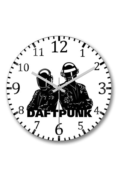 BASKI DÜNYASI Ceas de perete Daft Punk din sticlă autentică bombată