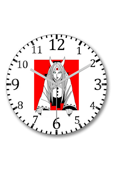 BASKI DÜNYASI Sabia Coelha - ساعة حائط ناروتو من الزجاج الحقيقي المنحني